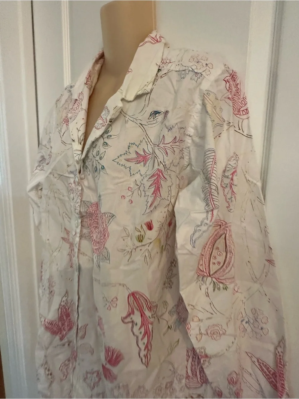 Pine Cone Hill Floral Botanical‎ Cotton Nightshirt Sleep Shirt
